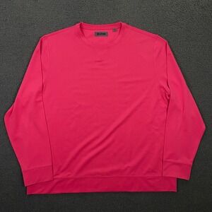 G/FORE Shirt Mens 2XL Pink Pullover Crew Performance Long Sleeve Golf Logo